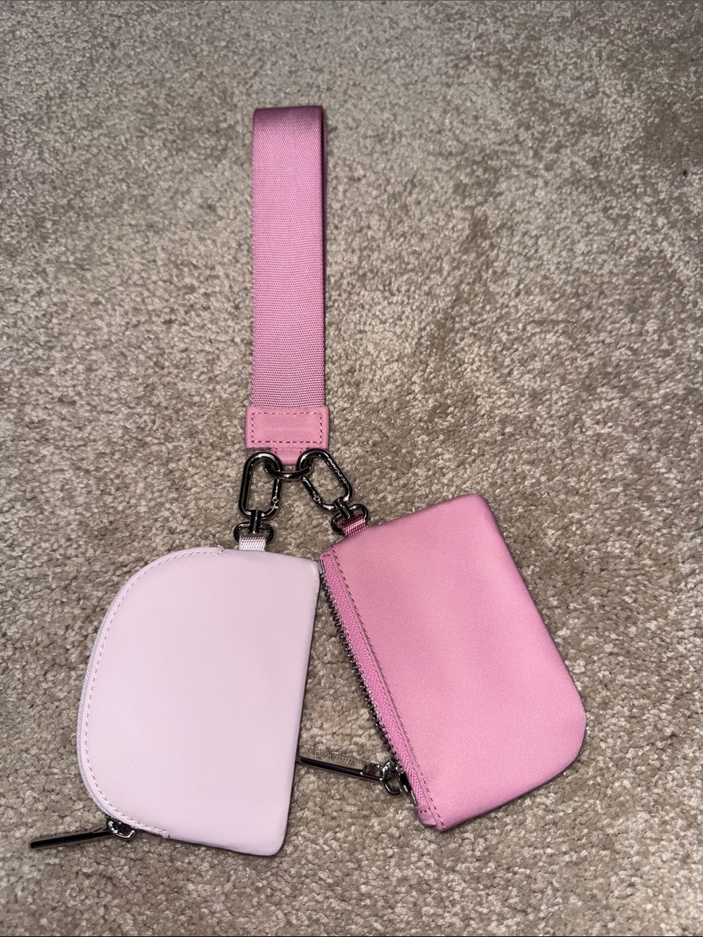 lululemon athletica Pink Dual Wristlet Card Holder & Coin Pouch Set - Picture 2 of 2
